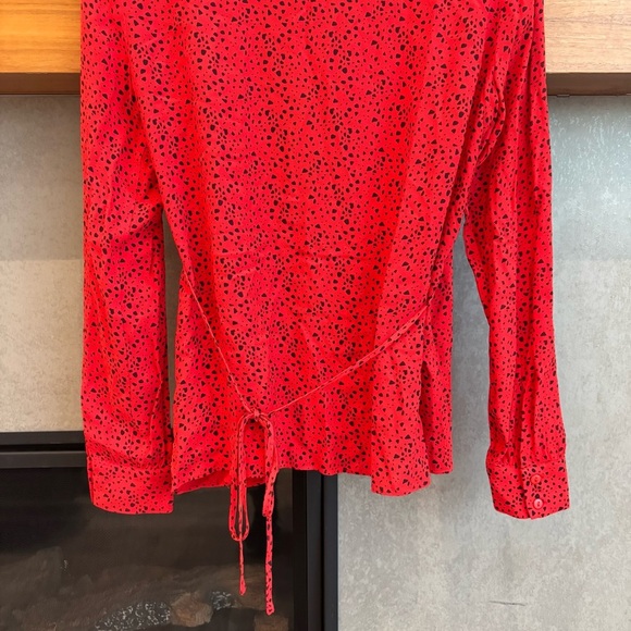NWT Anthropologie Just Female Satori Wrap Blouse, Size S - Picture 12 of 15